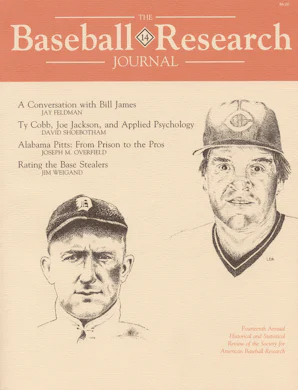 The Baseball Research Journal (BRJ), Volume 14 - Nebraska Press